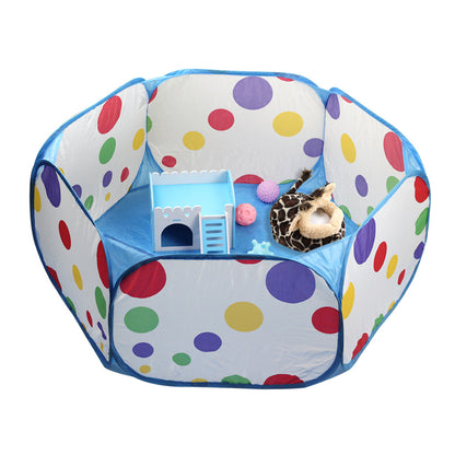 Folding Scratch-Resistant Pet Fence and Kennel Tent