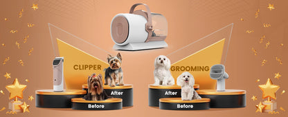 Ship From USA Germany Warehouse 11000Pa Pet Grooming Vacuum Kits Puppy Electric Clipper Combs Tool Brush Cats Dogs Hair Remover